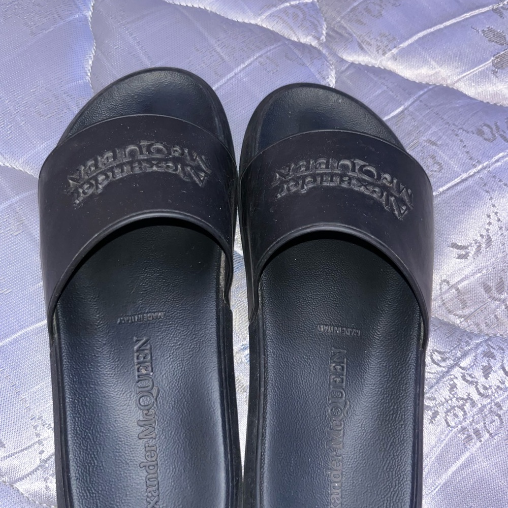 Alexander McQueen Dark Slide Sandals - Picture 2 of 3